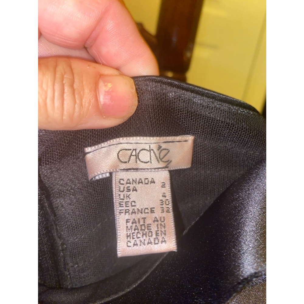 Women's Cache Black Dress Size 2 - Picture 2 of 6